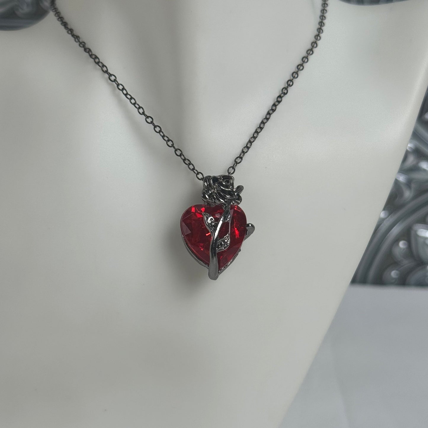 Bloodrose Charm Necklace