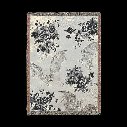 Nocturne Bat Bloom Blanket
